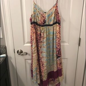 Euc Vera wang silk handkerchief dress